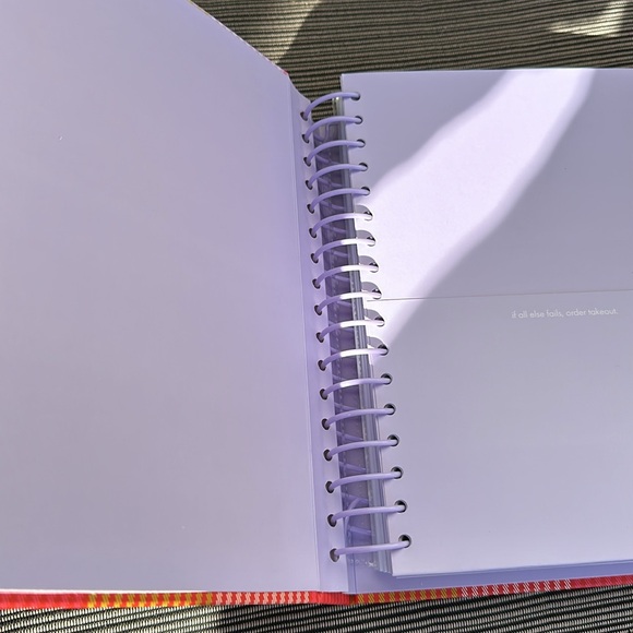 Kate Spade Rainbow Plaid Recipe Book - Picture 3 of 5